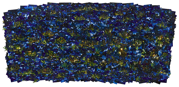 Quiet Night Inkjet on fabric 107 inches x 228 inches 2019-2022